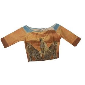 NWOT VOLCOM Girl’s 1/2 Sleeve Cheetah Shirt M/12